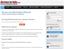 Tablet Screenshot of accesstoinfo.co.za